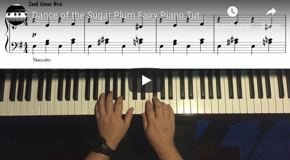 piano tutorial dance of the sugar plum fairy